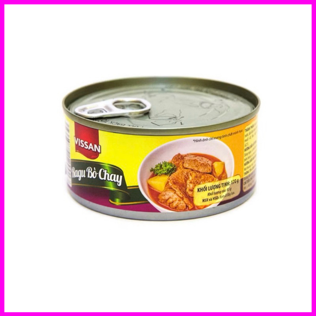 [Combo 5 Hộp] Ragu Bò Chay Vissan 170g – Chính Hãng Date 2028, HSD 36 Tháng, Ăn Liền Tiện Lợi