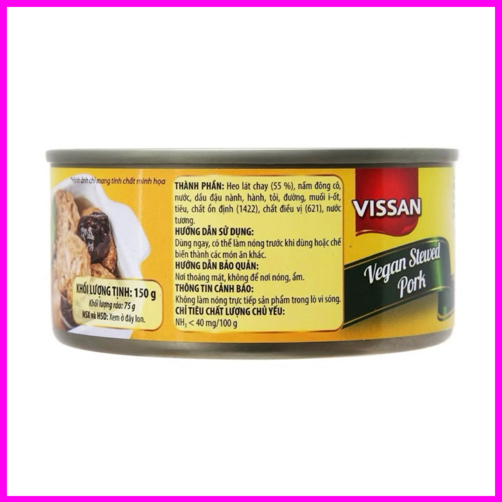 [Combo 5 Hộp] Ragu Bò Chay Vissan 170g – Chính Hãng Date 2028, HSD 36 Tháng, Ăn Liền Tiện Lợi