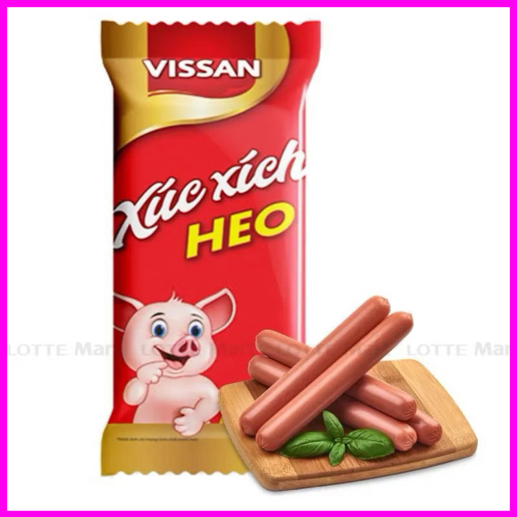 [Combo 10 gói] Xúc Xích Vissan Heo Gói 90g – 5 Cây x 18g – Ăn Liền Ngon – Hàng Chính Hãng