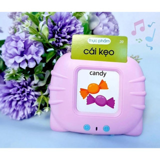 Máy Đọc Thẻ Flashcard Song Ngữ Anh-Việt 224 Từ, 510 Vocab, Hỗ Trợ Tiếng Anh và Tiếng Việt cho Trẻ Em