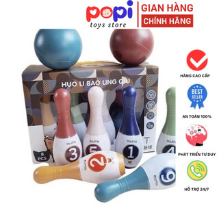 ```Bộ Đồ Chơi Bowling Mini Trong Nhà Dành Cho Trẻ Em – Tăng Cường Vận Động An Toàn Tại Nhà - Thương Hiệu POPITOYS```