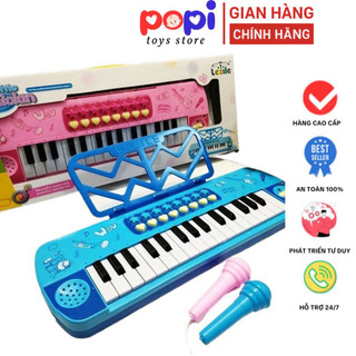 ```Đàn Piano Trẻ Em Kèm Mic - Đồ Chơi Âm Nhạc Thú Vị Cho Bé - Thương Hiệu POPITOYS```