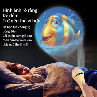 Đèn Pin Hình Chiếu Cho Trẻ Em – 80 Hình Ảnh Về Động Vật, Trái Cây, Phương Tiện Giúp Phát Triển Tư Duy – POPITOYS