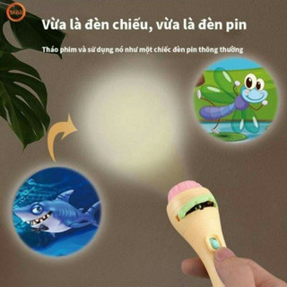 Đèn Pin Hình Chiếu Cho Trẻ Em – 80 Hình Ảnh Về Động Vật, Trái Cây, Phương Tiện Giúp Phát Triển Tư Duy – POPITOYS