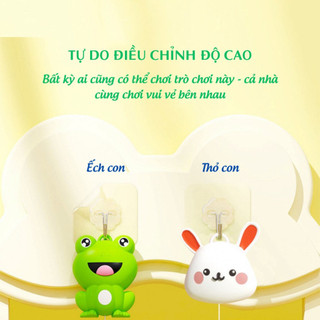 Bóng Bàn Treo Tường cho Bé Hình Ếch Xanh và Thỏ Trắng - Đồ Chơi Bóng Nhựa Bóng Bàn-POPITOYS.