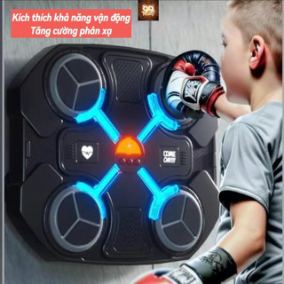 Máy Tập Boxing Theo Nhạc Gắn Tường Dành Cho Trẻ Em - Tập Luyện Tại Nhà, Kết Nối Bluetooth Thú Vị - POPITOYS