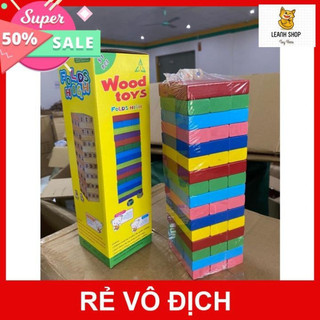 Giáo cụ Đồ Chơi Rút Gỗ 54 Thanh Màu – Gỗ Tự Nhiên Mịn, Kèm Xúc Xắc, Phát Triển Trí Tuệ Cho Mọi Lứa Tuổi - POPITOYS