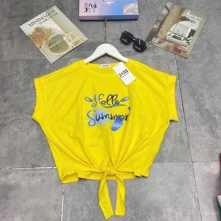 Áo nhóm du lịch,áo chất cotton mềm mịn mát,áo đội nhóm ,áo tay hến cột dây trẻ xinh Hello.