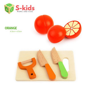 Bộ Chơi Nấu Ăn Cắt Trái Cây Rau Củ Bằng Gỗ - Đồ Chơi Học Tập Cho Trẻ Em - Thương Hiệu POPITOYS