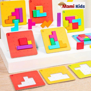 ```Bộ Xếp Hình 3D Tetris Đối Kháng Mamikids - Đồ Chơi Thí Nghiệm Tư Duy Thông Minh cho Trẻ Em - POPITOYS```
