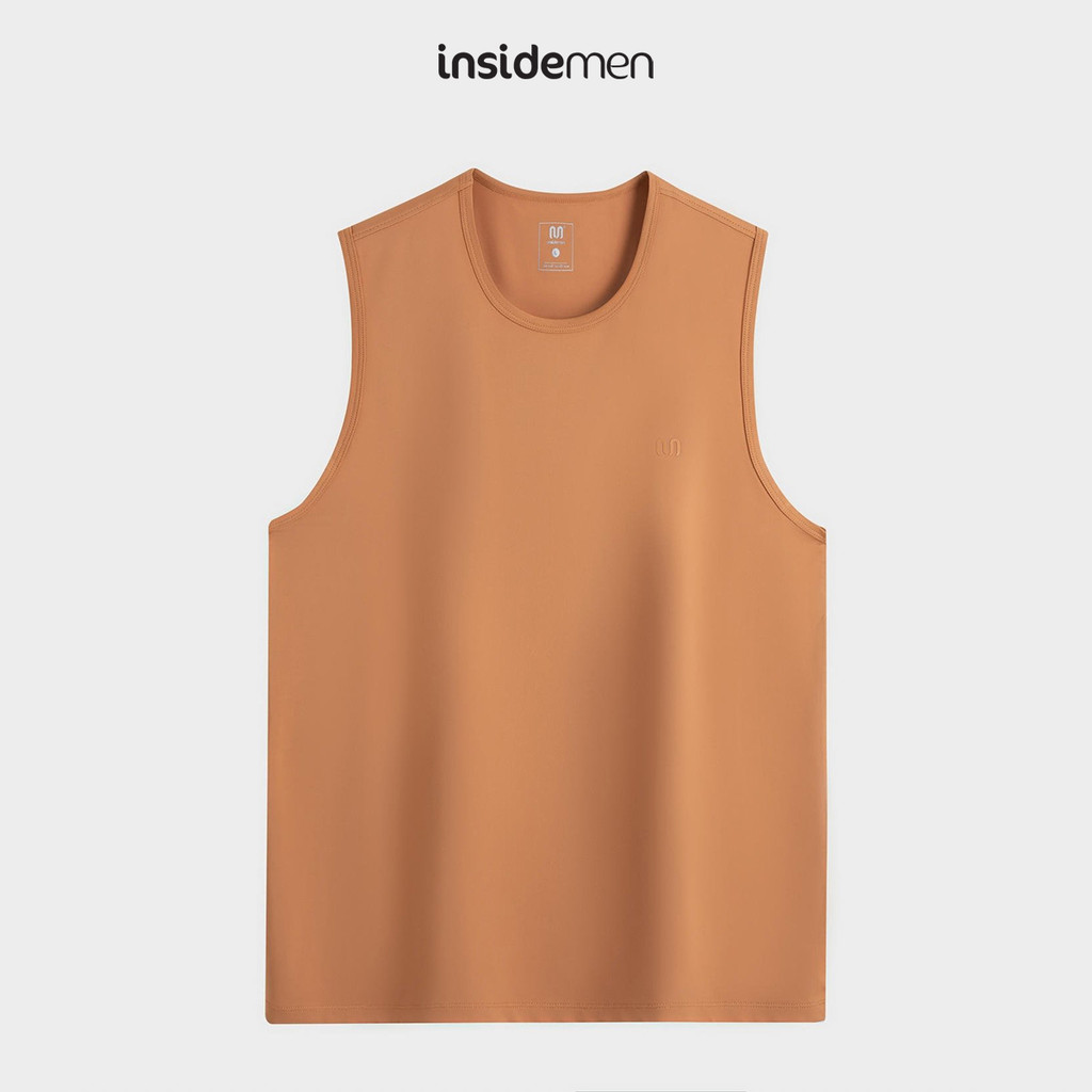 Áo Ba Lỗ Nam Thể Thao Insidemen Active Tanktop Tập Gym Trơn Bóng Co Giãn Năng Động ITL099AS0