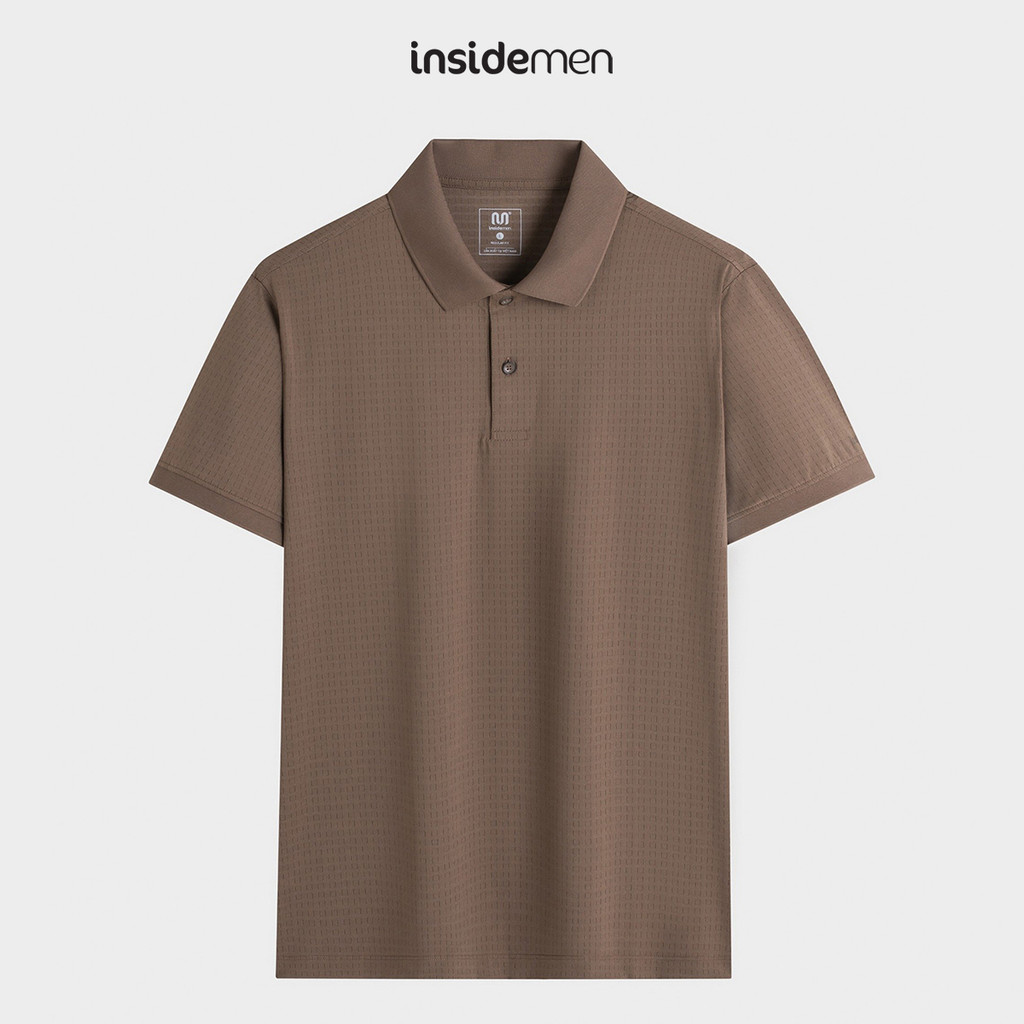 Áo Polo Nam Insidemen Regular Fit tay ngắn Polyamide mềm mại IPS215AS0