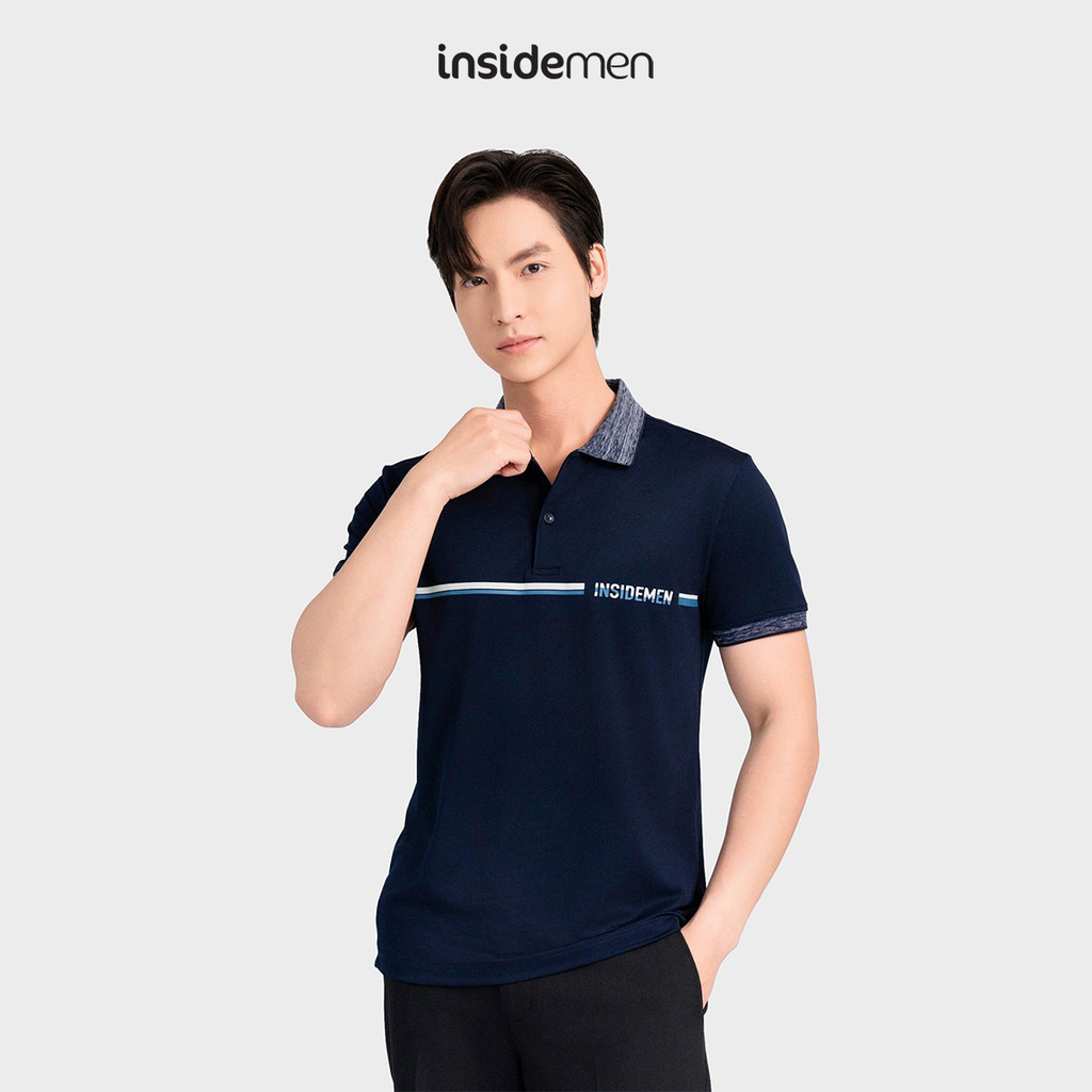 Insidemen Áo Polo Nam Slim Fit Phong cách hiện đại và trẻ trung IPS128AS2