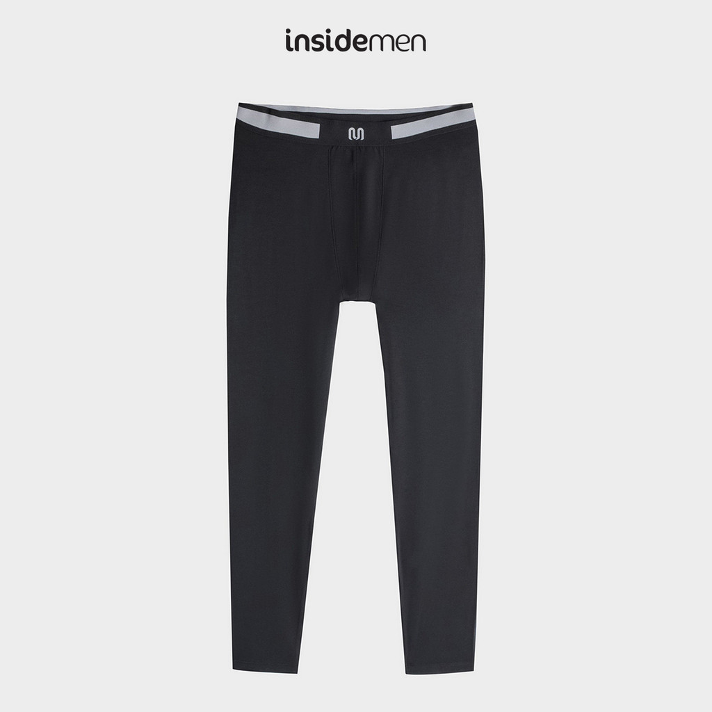 INSIDEMEN Quần Giữ Nhiệt Nam Cạp Chun Linh Hoạt Chất Vải Cao Cấp Modal Form Super Skinny IIP001BZ