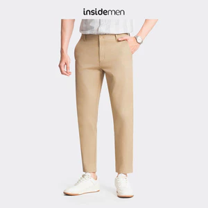 Quần Kaki Dài Nam INSIDEMEN Dáng Ôm Vừa IKK0390Z