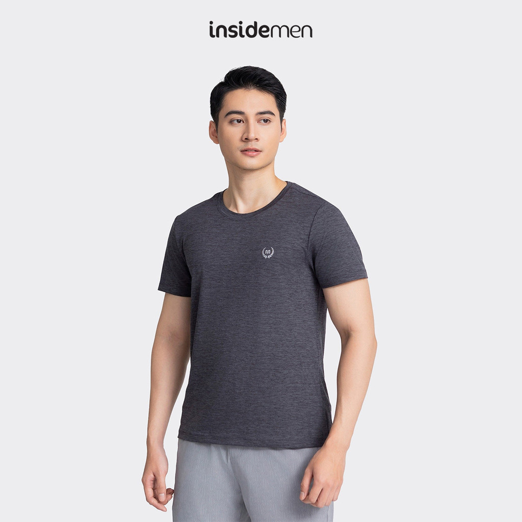Áo thun nam ngắn tay T-shirt INSIDEMEN regular fit suông vừa, thoải mái ITS001AZ