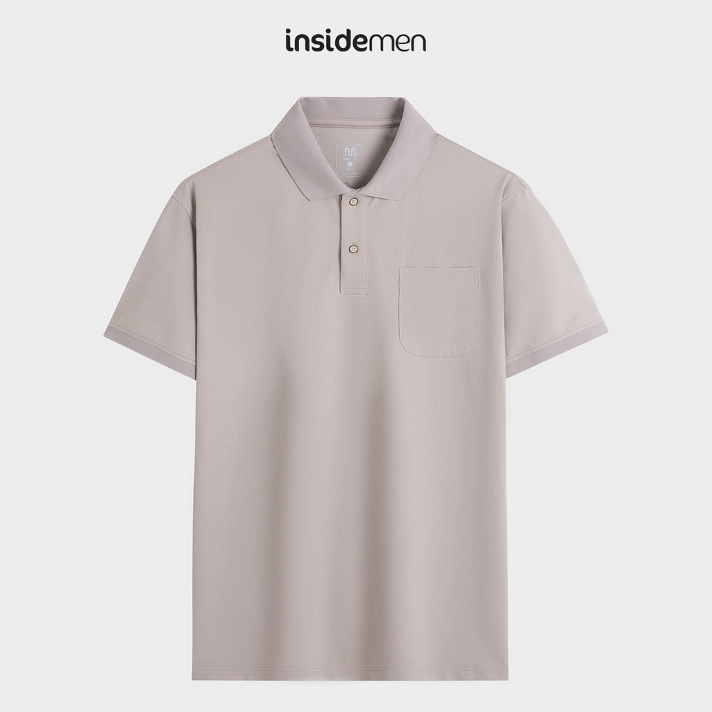 Áo Polo Nam Insidemen Regular Tay ngắn, Trẻ Trung, Năng động màu sắc tươi sáng IPS191AS0