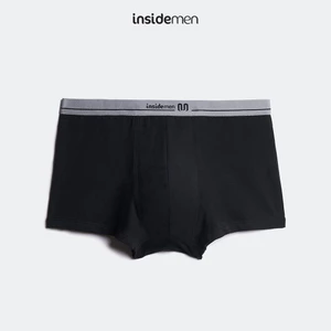 Quần lót nam Boxer INSIDEMEN vải cotton mềm mại thoáng khí co giãn 4 chiều IBX007EDP02