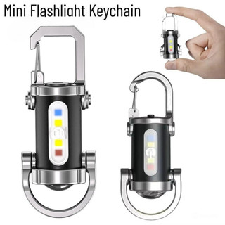 Đèn Pin Móc Khóa 2 Mẫu Mini USB-C | Siêu Sáng COB LED | Đèn Pin Sạc USB SOS Đi Đêm Khẩn Cấp