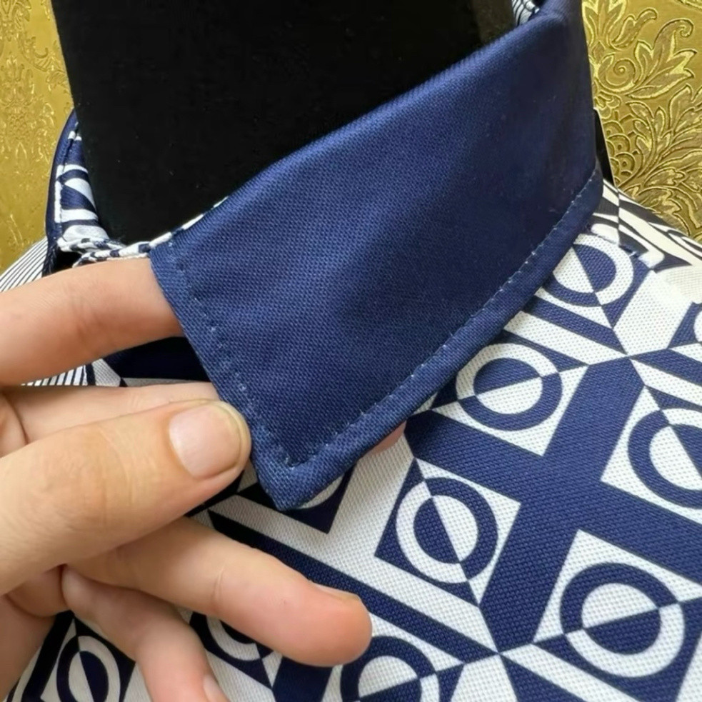 Áo Polo Nam họa tiết 3D in độc đáo, chất liệu cotton gai thoáng mát, phong cách menswear cổ điển.