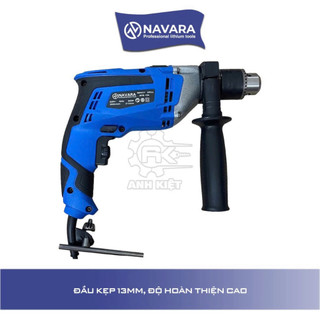 Máy khoan cầm tay NAVARA 13A, Dây đồng nguyên chất, Công suất 800W, Đầu kẹp 13mm