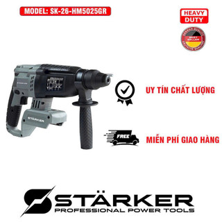 Thân Máy Khoan Bê Tông Dùng Pin STARKER SK-26-HM5025GR - Pin Phổ Thông Makita - Hàng Cao Cấp - Bảo Hành Chính Hãng