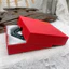 Hộp Giấy Đỏ Khắc Hoa Hồng Sang Trọng – Hộp Đựng Quà Tặng, Trang Sức, Vòng Tay, Charm