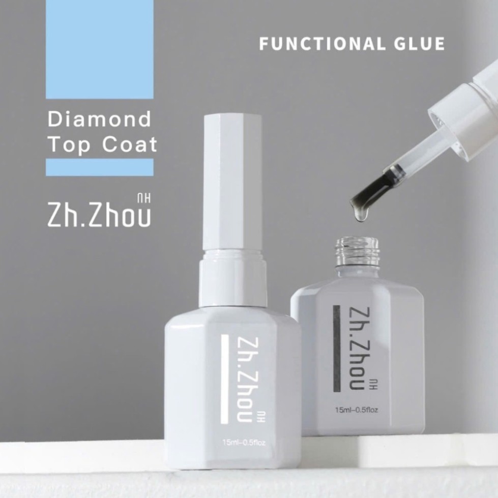 top siêu bóng cao cấp Zhou. Top kim cương,base  top siêu bóng zhou, cứng móng cao cấp
