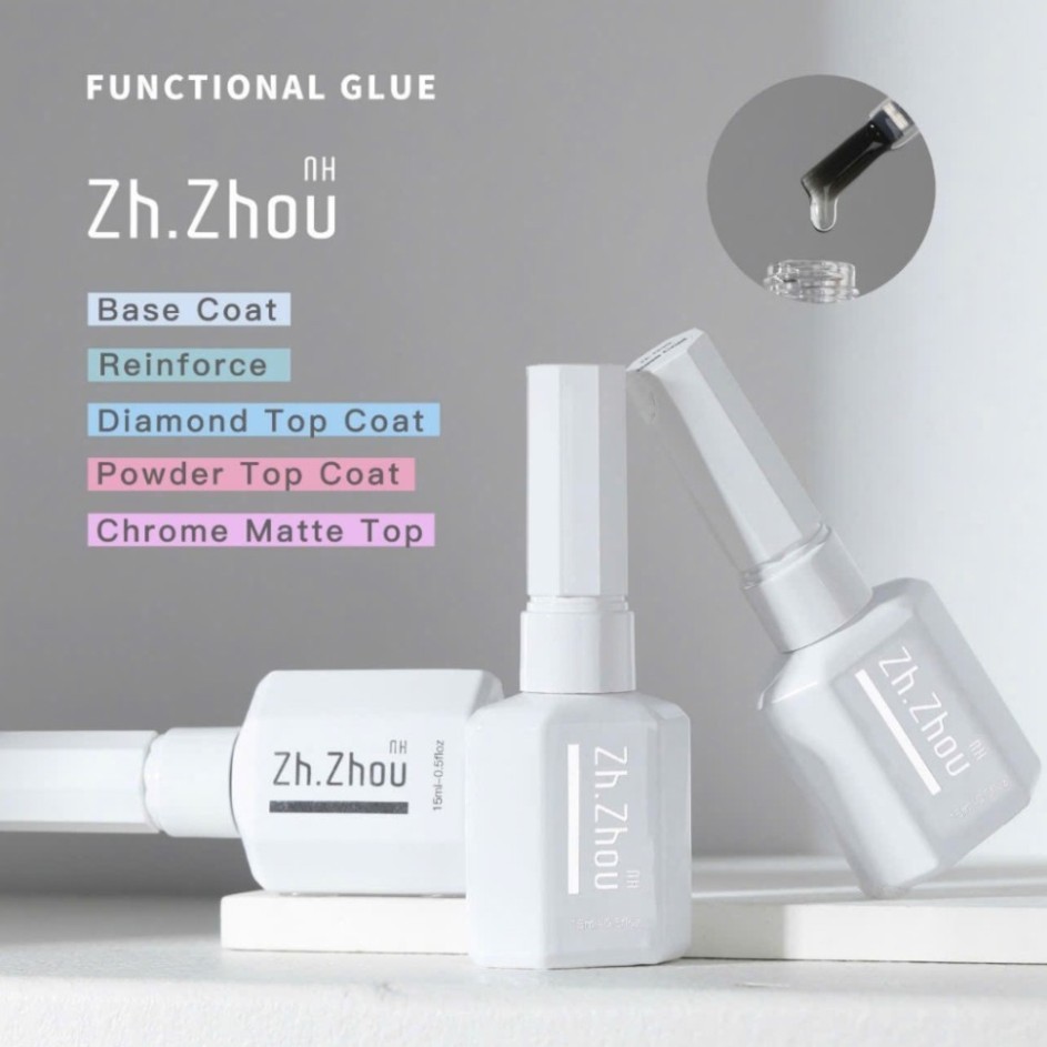 top siêu bóng cao cấp Zhou. Top kim cương,base  top siêu bóng zhou, cứng móng cao cấp