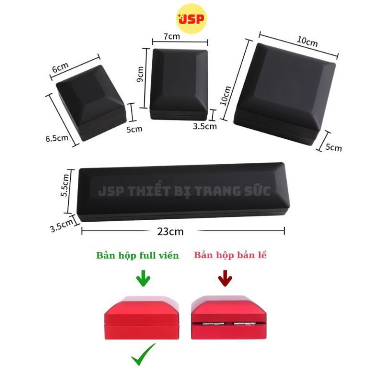 Hộp đựng bông tai có đèn LED hộp khuyên tai trang sức nhận in logo thuong hieu JSP