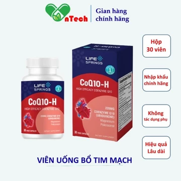 Bổ tim Everyday Health CoQ10 phòng và hỗ trợ cải thiện các bệnh tim mạch rối loạn nhịp tim nhồi máu cơ tim hộp 30 viên