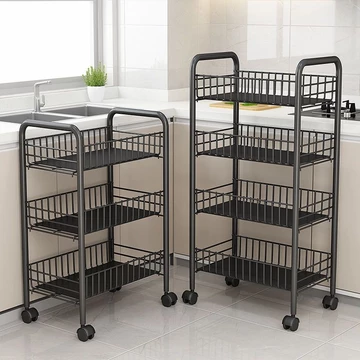 Giá để đồ bếp, giá để rau nhiều tầng, giá để đồ ăn nhẹ, giá để đồ đa năng, giá để đồ trong phòng ngủ