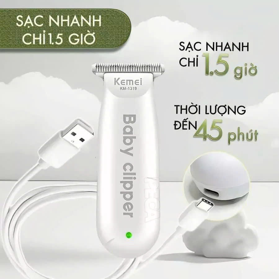 [Quà Tặng Miếng Dán Xung Điện] khi mua Tông Đơ Cắt Tóc Trẻ Em