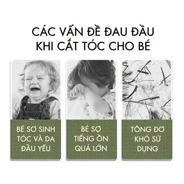 [Quà Tặng Miếng Dán Xung Điện] khi mua Tông Đơ Cắt Tóc Trẻ Em