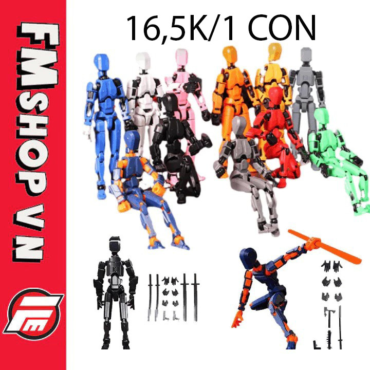 MÔ HÌNH NHÂN VẬT CÓ KHỚP DUMMY 13 KÈM PHỤ KIỆN TAY THAY THẾ CỬ ĐỘNG LINH HOẠT ACTION FIGURE