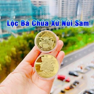 Xu Lộc Bà Châu Đốc , Bà Chúa Xứ Núi Sam , Kèm Túi , Thích Hợp Làm Quà tặng May Mắn, Phong Thủy