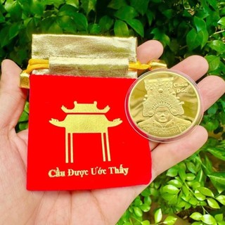 Xu Lộc Bà Châu Đốc , Bà Chúa Xứ Núi Sam , Kèm Túi , Thích Hợp Làm Quà tặng May Mắn, Phong Thủy