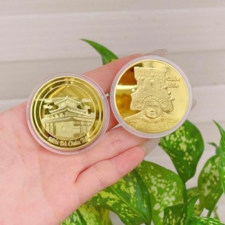 Đồng Xu Bà Chúa Xứ Châu Đốc Mạ Vàng làm quà tặng lưu niệm
