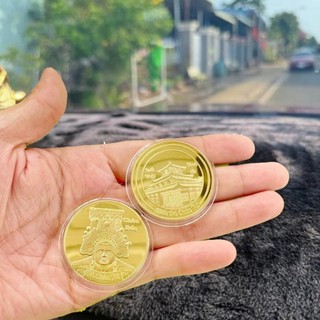 Đồng Xu Bà Chúa Xứ Châu Đốc Mạ Vàng làm quà tặng lưu niệm