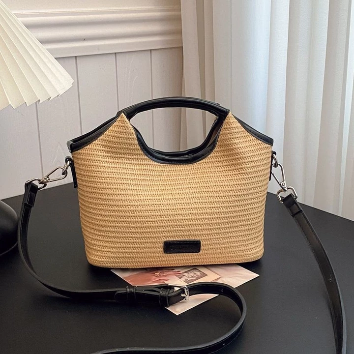 Women's Woven Straw Tote Bag – 3