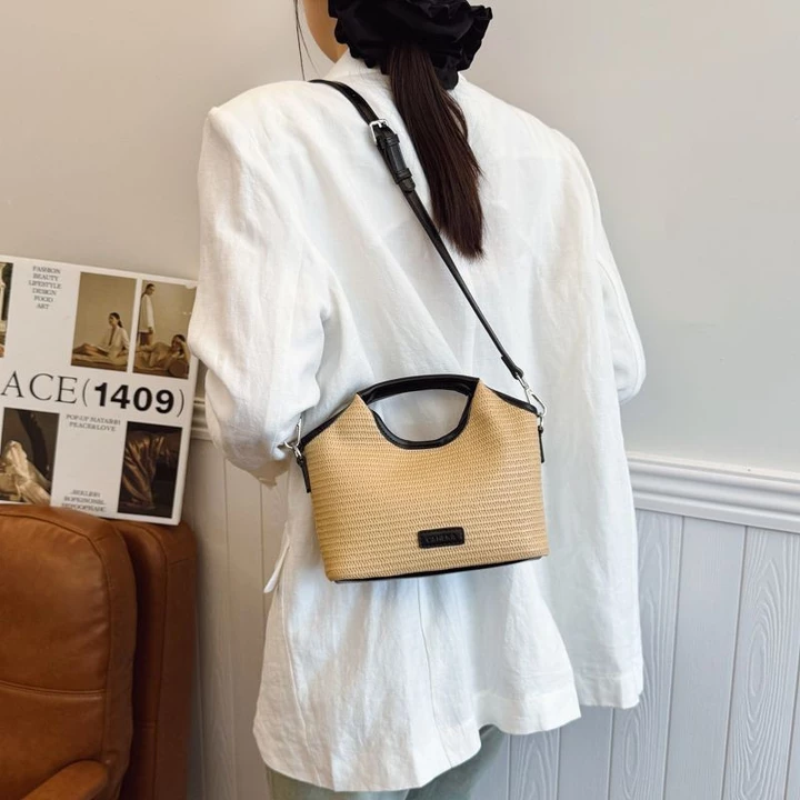 Women's Woven Straw Tote Bag – 7