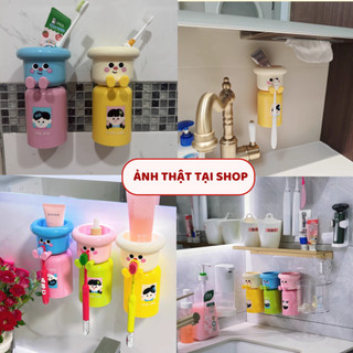 Kệ để bàn chải đánh răng giá để bàn chải đánh răng decor trang trí nhà tắm BEST-KDR06