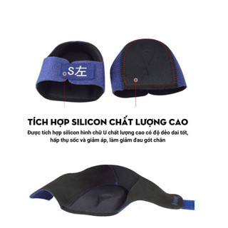 Tất Đệm Gót Chân Silicon, Miếng Bảo Vệ Miếng Lót Gót Chân Có Thể Điều Chỉnh Thoáng Khí Giảm Áp Lực Ngói - TGN03