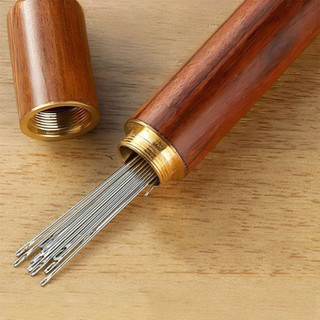 Hộp Đựng Kèm Kim Tự Xỏ Chỉ Bằng Thép Không Gỉ, Kim May Gia Dụng, Kim Tự Động Nhanh Chóng Ngói - HDKC01