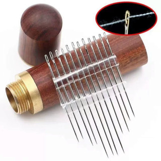 Hộp Đựng Kèm Kim Tự Xỏ Chỉ Bằng Thép Không Gỉ, Kim May Gia Dụng, Kim Tự Động Nhanh Chóng Ngói - HDKC01