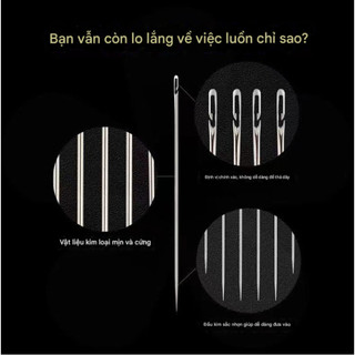 Hộp Đựng Kèm Kim Tự Xỏ Chỉ Bằng Thép Không Gỉ, Kim May Gia Dụng, Kim Tự Động Nhanh Chóng Ngói - HDKC01