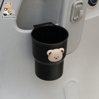 Giá Đỡ Cốc Hình Gấu Cute Cho Ô tô Xe Máy Xe Điện, Giá đỡ chai nước xe máy xe đạp dễ thương Ngói - GDC02