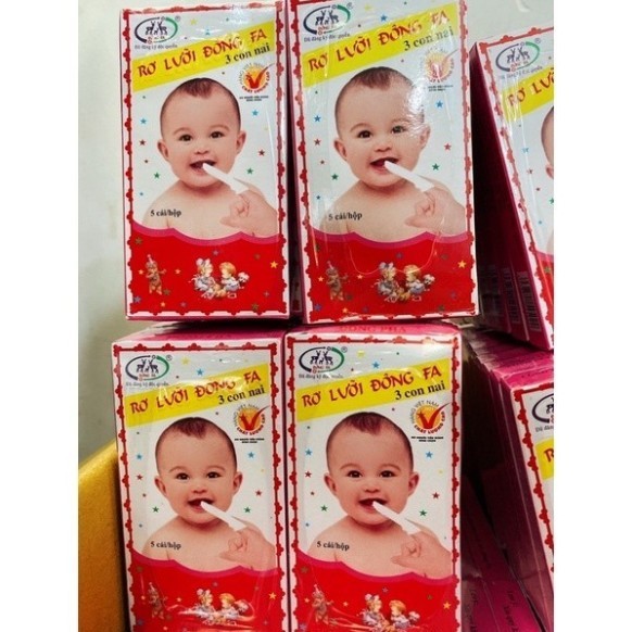 [RẺ VÔ ĐỊCH] Hộp gạc rơ lưỡi Đông Fa 3 con nai (1hộp 5 cái gạc)