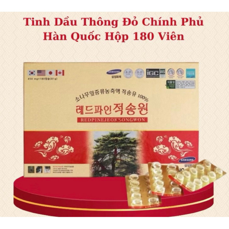 [Mẫu Mới] Tinh Dầu Thông Đỏ REDPINE JEOK SONGWON Chính Phủ Hàn Quốc - Sản phẩm thiên nhiên chăm sóc sức khỏe. ( hàng mới