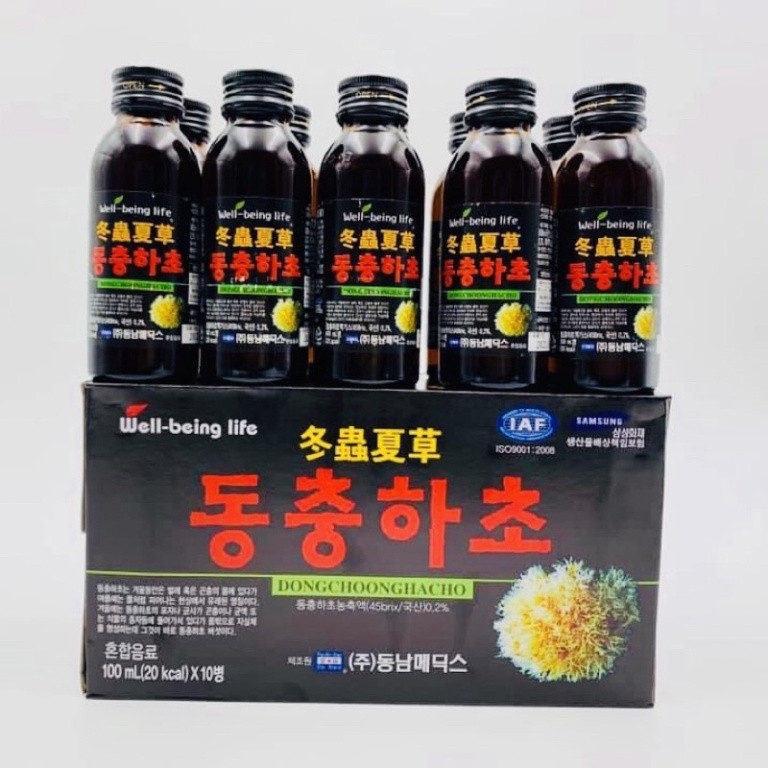 ```[SẢN PHẨM MỚI] Nước Đông Trùng Hạ Thảo CAO CẤP từ Hàn Quốc - Hộp 10 CHAI (2300 ml)``` ( hàng mới về )